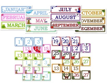 Free Printable Summer Calendar Numbers - Fun-A-Day!